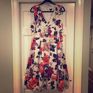 Ann Taylor A-line Floral Dress NWT